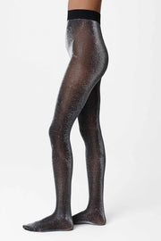Strumpfhosen Tora Shimmery Black/Silver