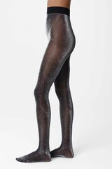 Strumpfhosen Tora Shimmery Black/Silver