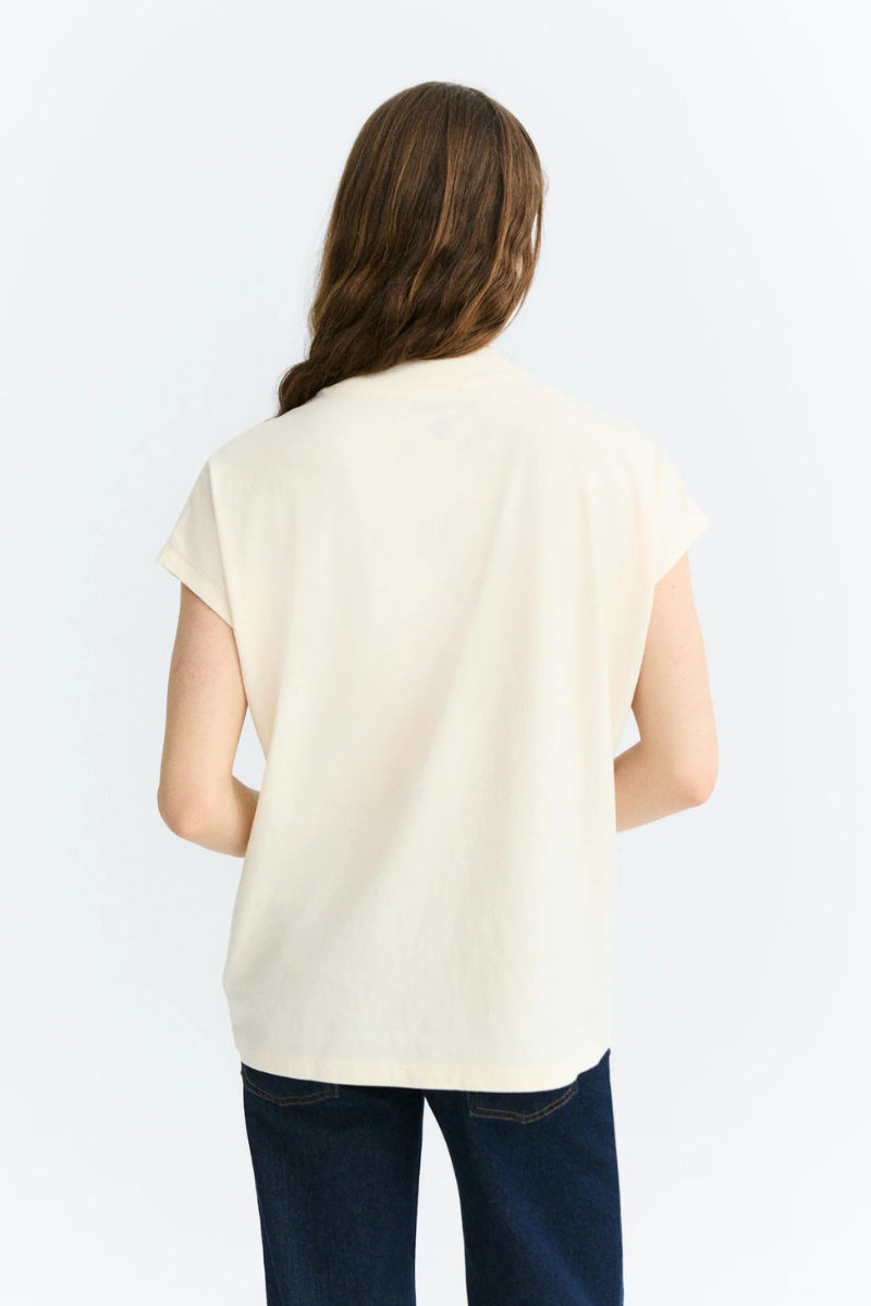 Thinking MU Volta Damen T-Shirt in Off-White Rückansicht – Youmee.market Schweiz