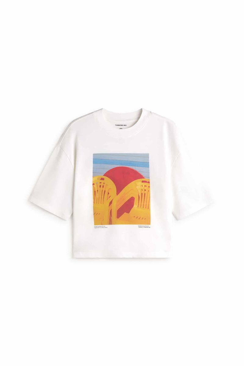 Thinking MU Lena Yosigo weisses Damen T-Shirt aus 100% Bio-Baumwolle – Youmee.market Schweiz