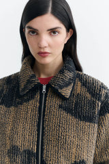 Jacke Kendra Camel Lotus Jacquard Brown