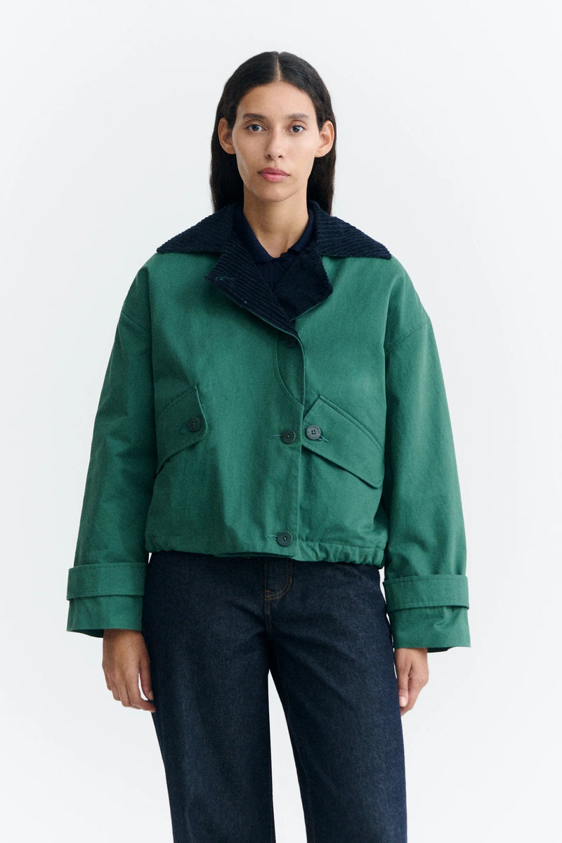 Jacke Norma Dark Green And Navy Multicolor