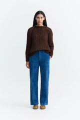Hose Serena Delft Blue Corduroy