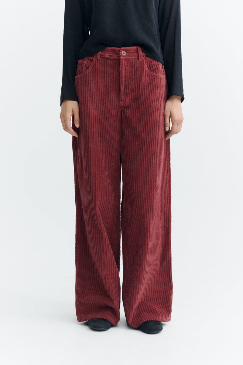 Hose Hedda Mahogany Corduroy Brown