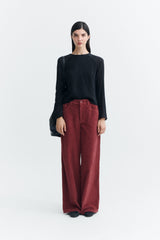 Hose Hedda Mahogany Corduroy Brown
