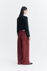 Hose Hedda Mahogany Corduroy Brown