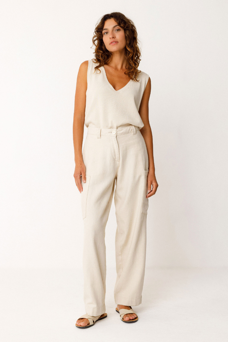 Hose Pantalon Metxe Ivory