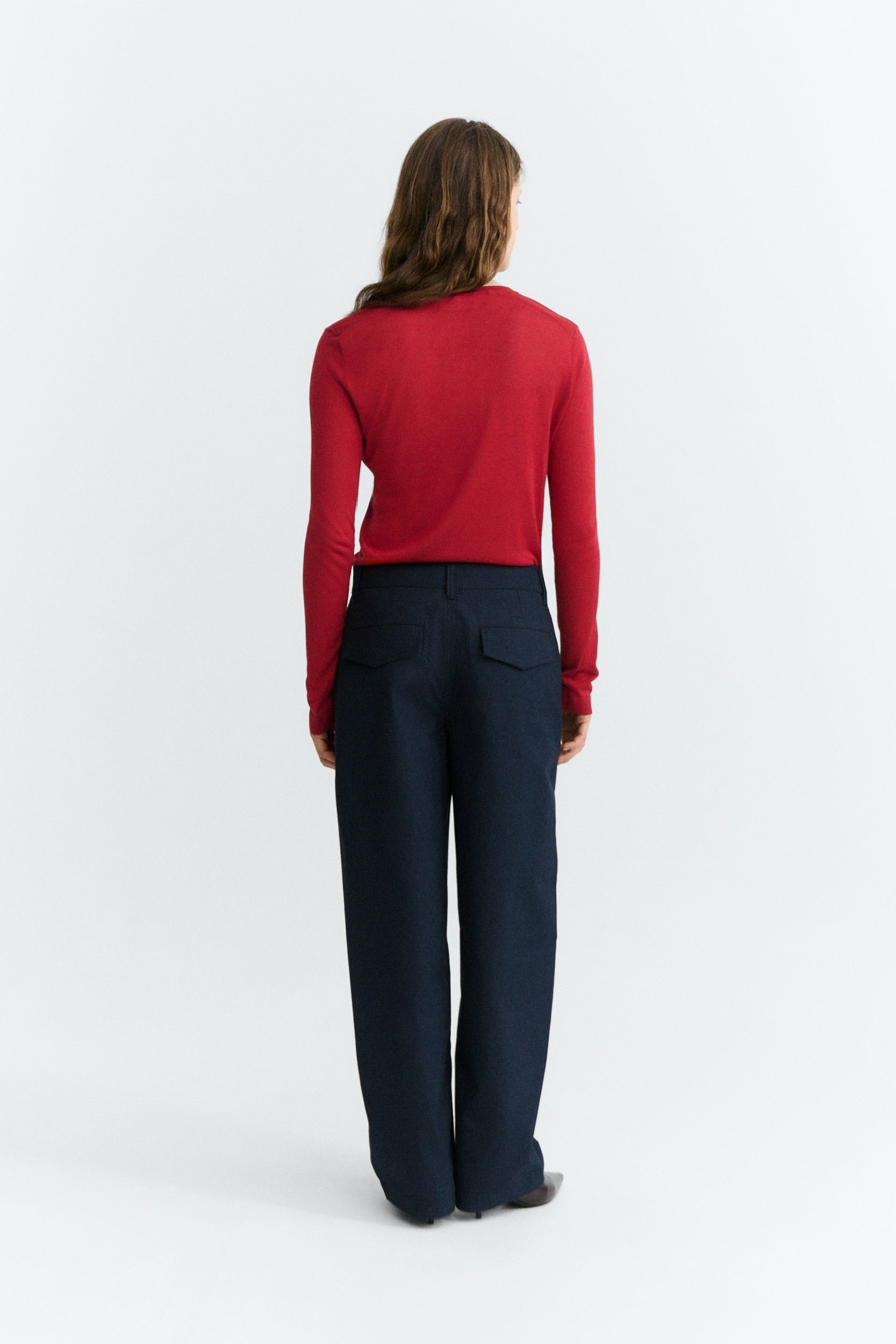 Thinking MU Marissa Damenhose Navy aus Bio-Baumwolle – Rückansicht