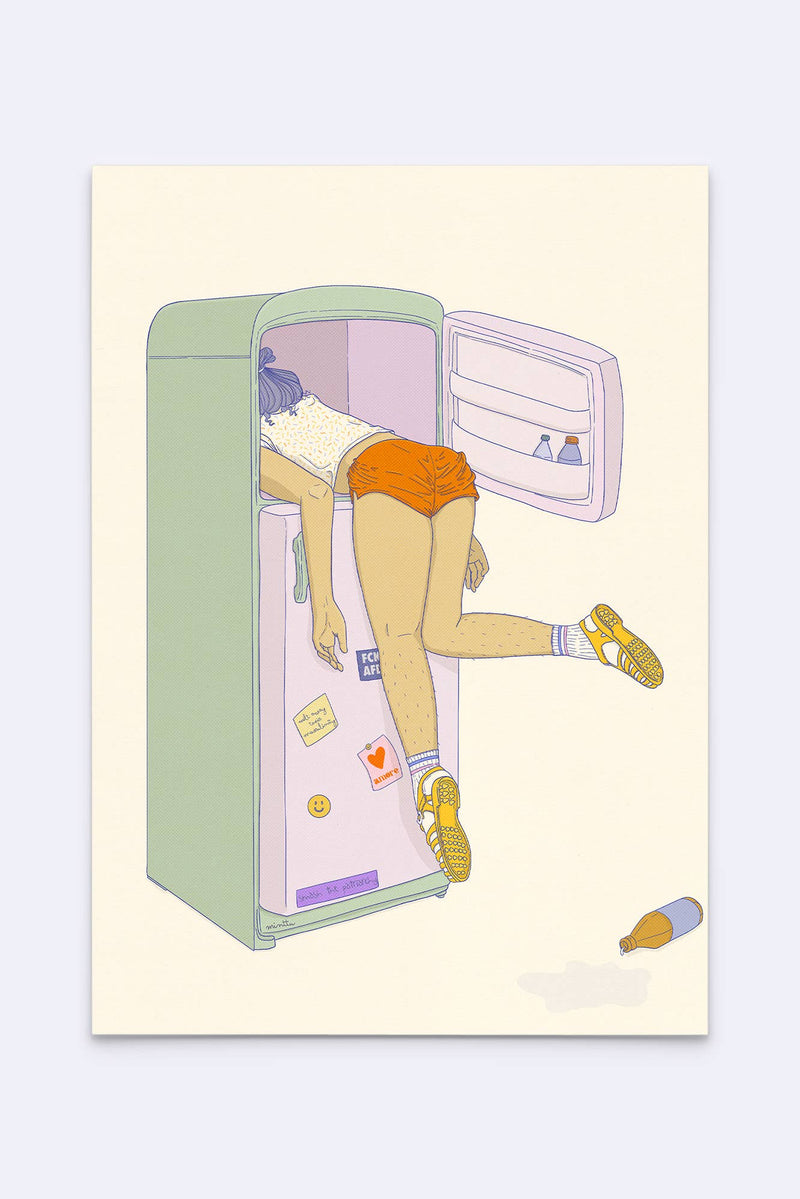 Postkarte "Too hot"