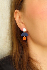 Ohrschmuck French Blue Neon