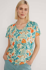 Ärmellose Bluse Lets Fly Away Botanical Delight