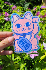Sticker Maneki Neko Glückskatze