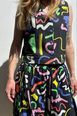 Hose Scribble Shell Black