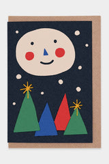 Karte „Happy Moon Christmas“