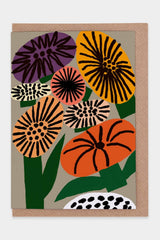 Postkarte Memphis Flowers
