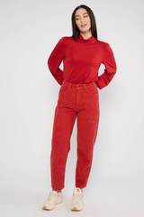 Hose High Waist Olotte folkloric iconic red