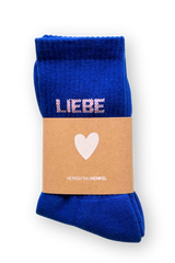 Socken Liebe Blau-Rosa