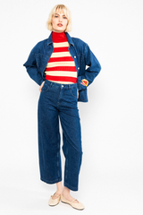 Jacke Love Shack Ocean Indigo Denim Embroidery