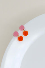 Ohrschmuck Dotty Rose-Orange
