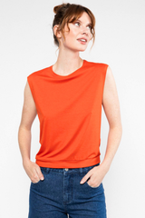 Top Tiny Crew Sunset Of Cannes Red