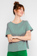 T-Shirt The Generous One Green Viva El Sol! Stripe