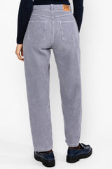 Cord Hose High Waist Olotte Morning Dawn Corduroy Blue