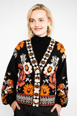Cardigan Charming Storyteller Opulent Rose Carpet
