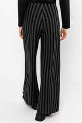 Hose Stereo Rainbow Sailorette Black Line Stripes