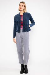 Cardigan Jolly Zip Up Blue Grape Taste