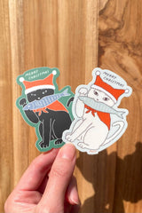 Sticker "Black Christmas Cat"