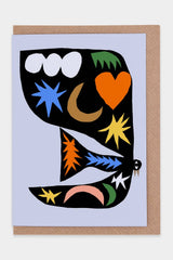 Karte „Shapes Bird“