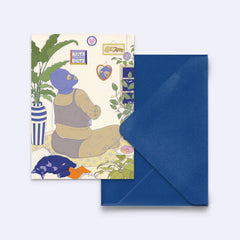 Postkarte "riots not diets!"