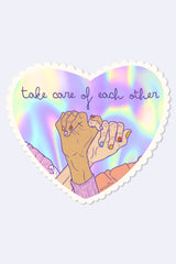 Sticker "take care of each other"