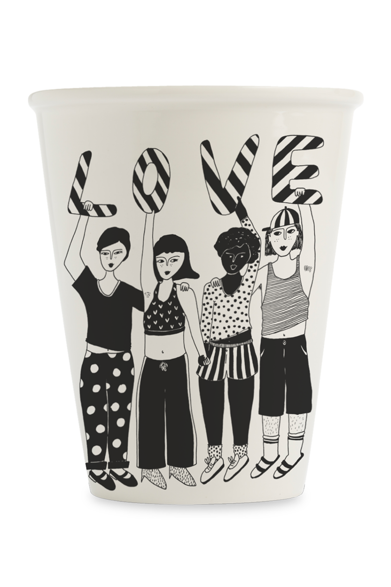 Tasse "Striped Love"