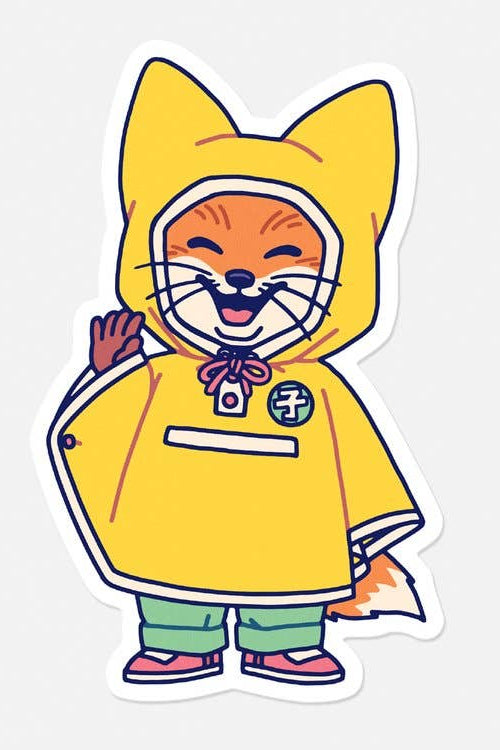 Sticker „Kiki - Rain Cape“