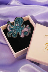 Brosche Oktopus