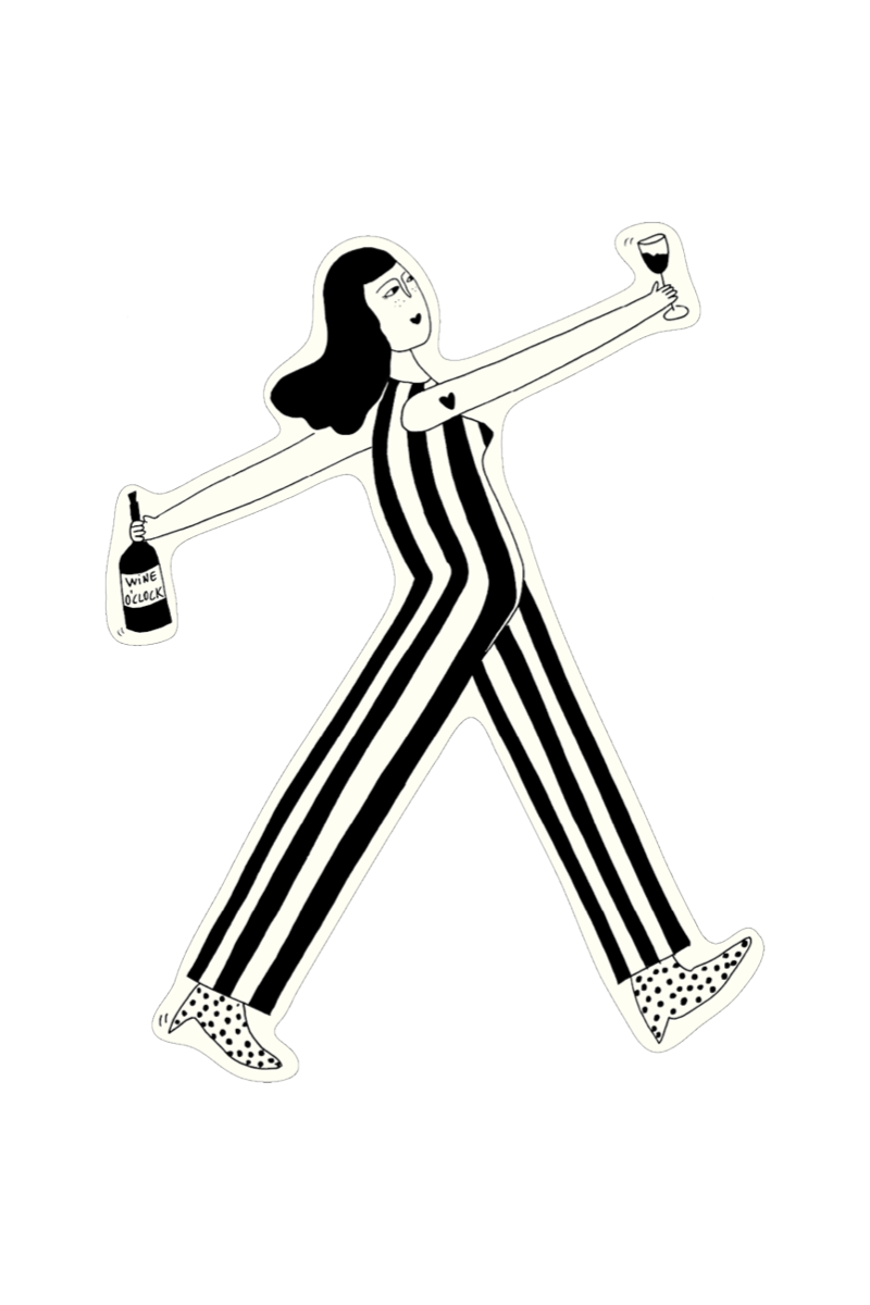 Sticker "Wine O'Clock"
