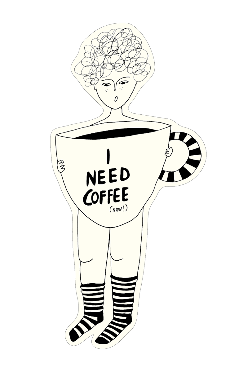 Sticker "I Need Coffee"
