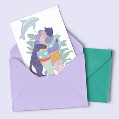 Postkarte "inside your hug"