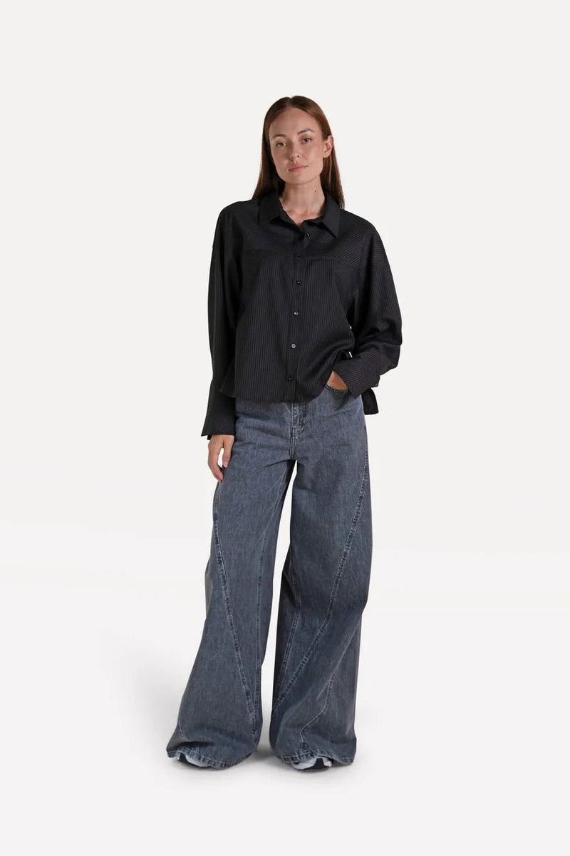 Bluse Agathe Delicioso Pinstripe