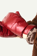 Handschuh-Fäustlinge Metallic Red