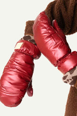 Handschuh-Fäustlinge Metallic Red