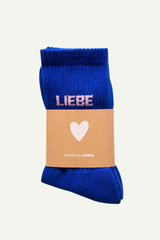 Socken Liebe Blau-Rosa