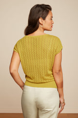 Top Ann Loop Ajour Tuscan Yellow