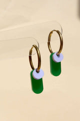Ohrschmuck Dopamine Green Lilac