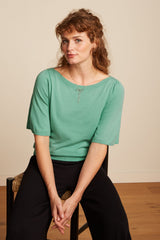 Top Ivy Wide Sleeve Club Spar Green