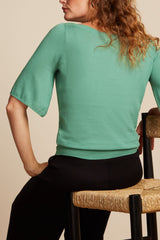 Top Ivy Wide Sleeve Club Spar Green