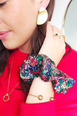Scruncie CLLEO - Golden Flowers Multicolor