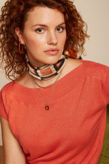 Top Erin Spiro Flame Orange