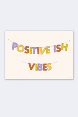 Postkarte "positive ish vibes"